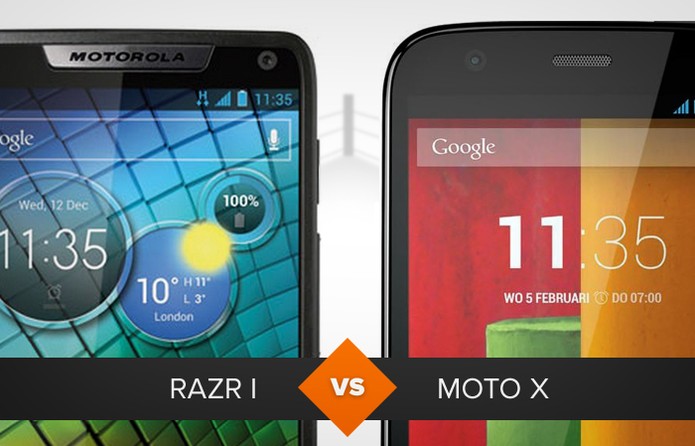 Comparativo Razr i versus Moto G (Foto: Arte/ TechTudo)