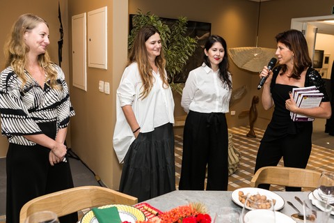 Zaira da Silva, Adriana Frattini, Amanda Sequin, editora digital da Casa Vogue, Taissa Buescu, diretora de redação