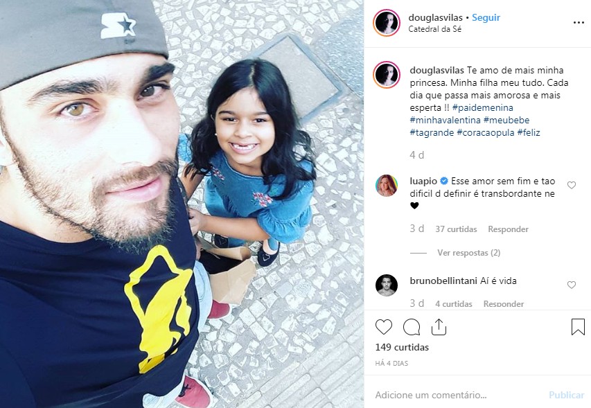 Post de Douglas Vilas com comentário de Luana (Foto: Reprodução Instagram)