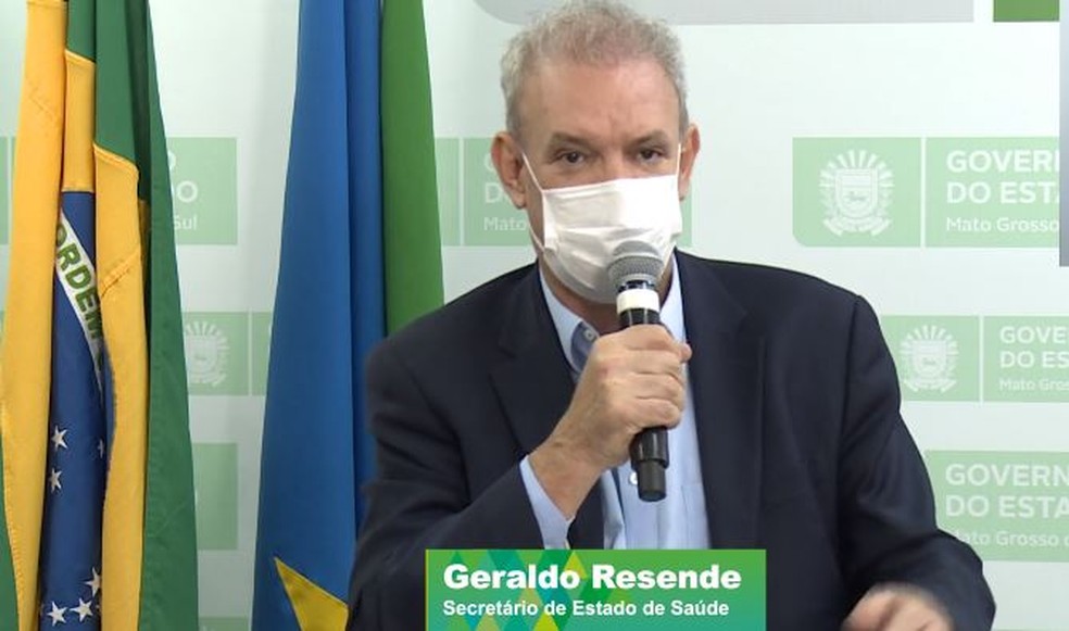 Secretário estadual de Saúde de MS, Geraldo Resende — Foto: Reprodução/G1 MS