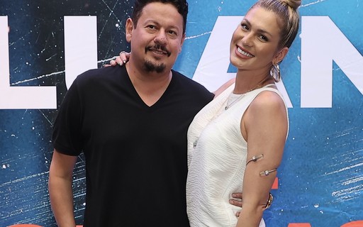 Lívia Andrade e Marcos Araújo vão ao show de Luan Santana