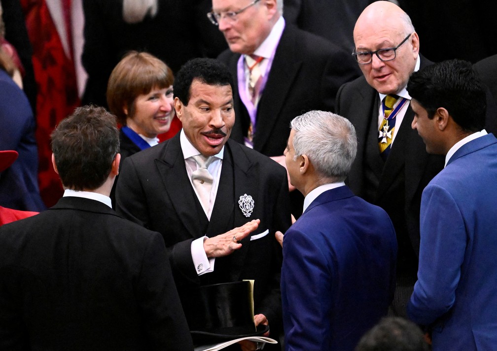 Singer Lionel Richie at the coronation ceremony of King Charles III at Westminster Abbey, London.  — Photo: Gareth Cattermole/Pool via Reuters