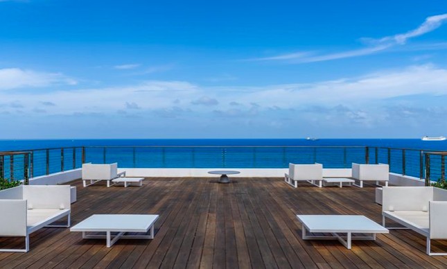 Vista da cobertura que Mário Garnero colocou à venda em Miami