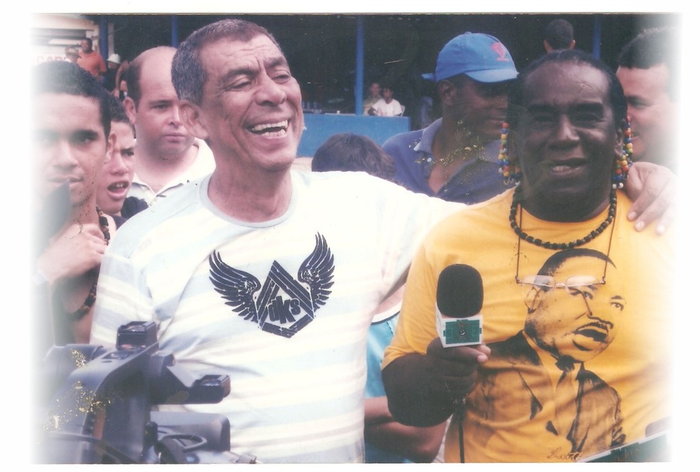 Jair Bala e Dario Alegria, campeões em 1971 com o América-MG — Foto: Arquivo pessoal