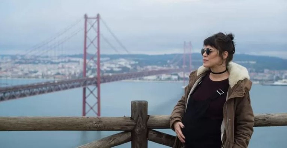 Aline Galvão morou em Lisboa (foto) e depois mudou com a família para o Algarve — Foto: Arquivo pessoal/ Aline Galvão