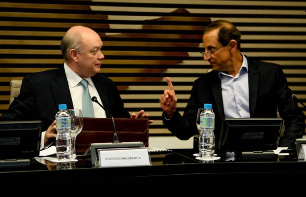Rodrigo Malmierca e Paulo Skaf (Foto: Agência EFE)