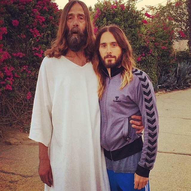 Sósia de Jesus Cristo e Jared Leto (Foto: Reprodução/Instagram)