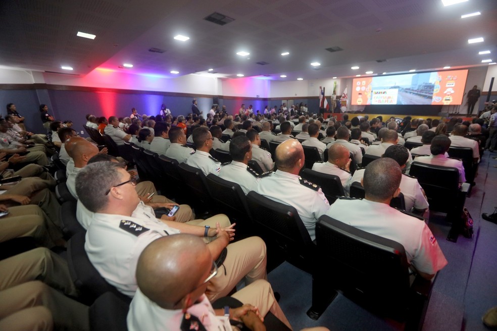 Mais de 30 mil profissionais de Segurança Pública vão atuar no Carnaval em Salvador e no interior da Bahia — Foto: Mateus Pereira/GOVBA
