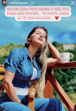 Arthur Aguiar elogia Mayra Cardi (Foto: Reprodução/Instagram)