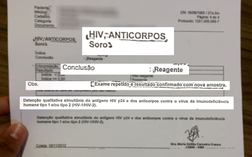 Resultado da contraprova indicava presença no vírus HIV em paciente de Goiás (Foto: Murillo Velasco/G1)