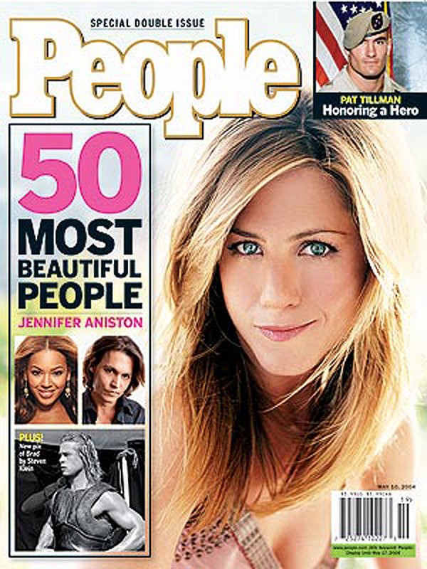 Jennifer Aniston posa para a capa da People em 2004 (Foto: Reprodução)