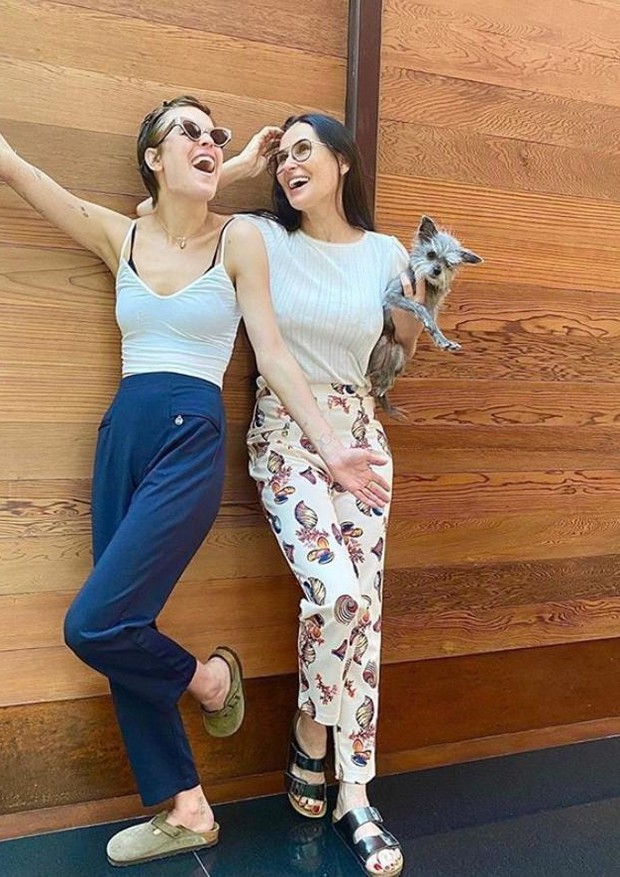 Demi Moore posta foto com filha e das comentam: parecem irmãs (Foto: Reprodução)