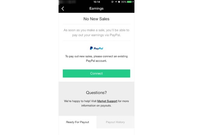Conecte sua conta PayPal ao EyeEm para vender suas fotos (Foto: Reprodução/Camila Peres)