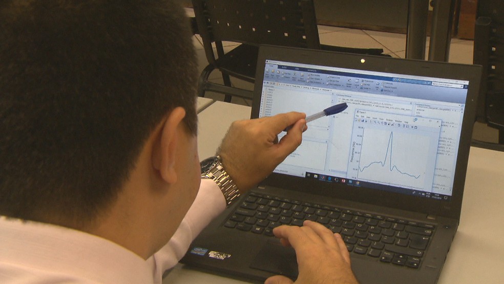 Pesquisadores da UnB desenvolveram tÃ©cnica capaz de mapear ediÃ§Ãµes e fraudes em gravaÃ§Ãµes de Ã¡udio â Foto: TV Globo/ ReproduÃ§Ã£o