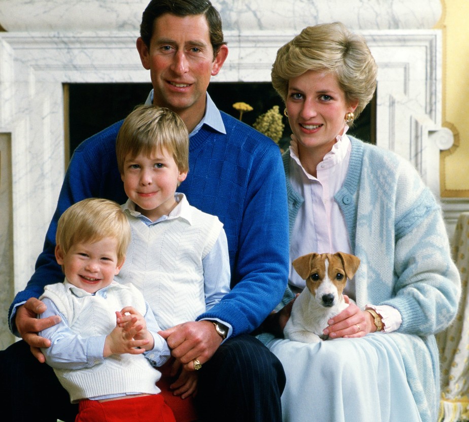 Rei Charles III (enquanto príncipe), Princesa Diana e os filhos, William e Harry