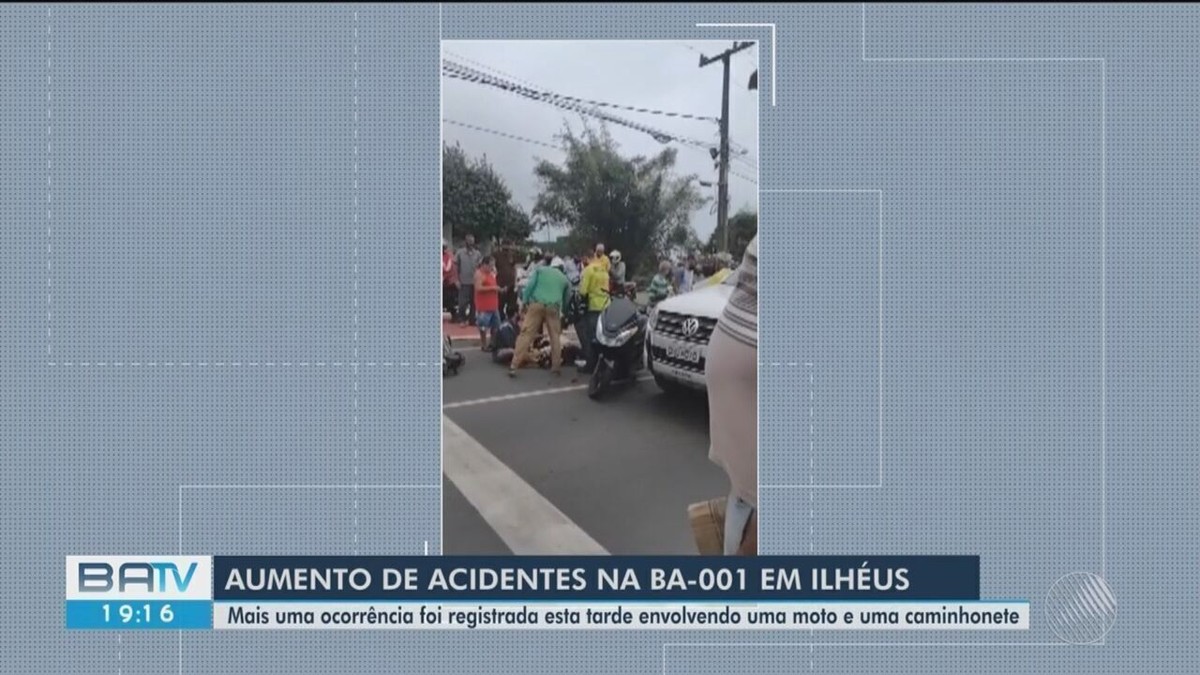 Acidente entre moto e caminhonete deixa duas pessoas feridas na BR-001 em Ilhéus, sul da BA - Vimarsana News