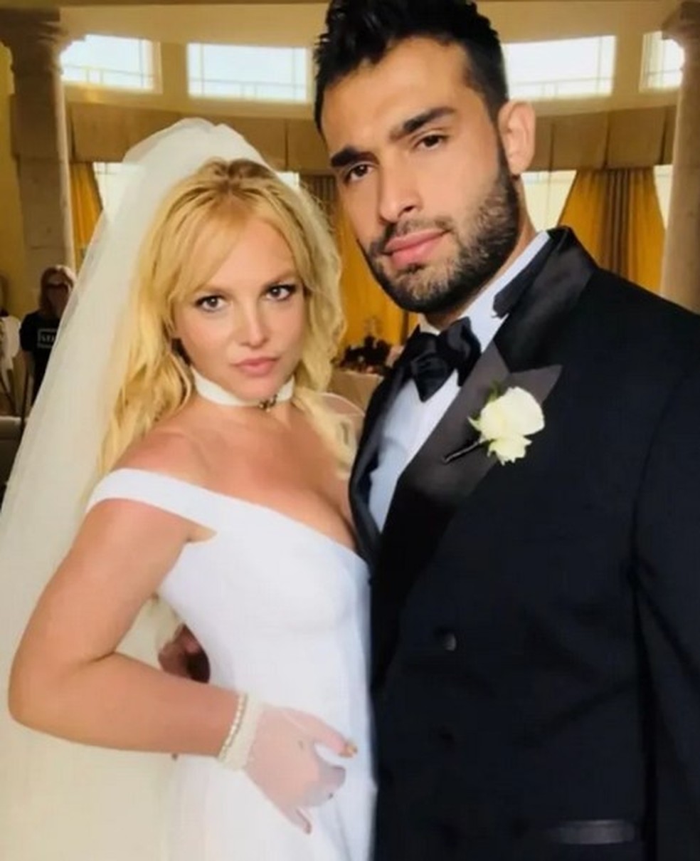 Casamento de Britney Spears e Sam Asghari se casaram em junho de 2022 &mdash; Foto: Reprodu&ccedil;&atilde;o/Instagram