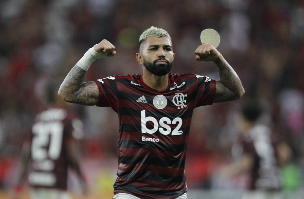 Gabigol mira os 23 gols marcados por Jonas, em 2010, e Borges, em 2011 &mdash; Foto: Andr&eacute; Dur&atilde;o
