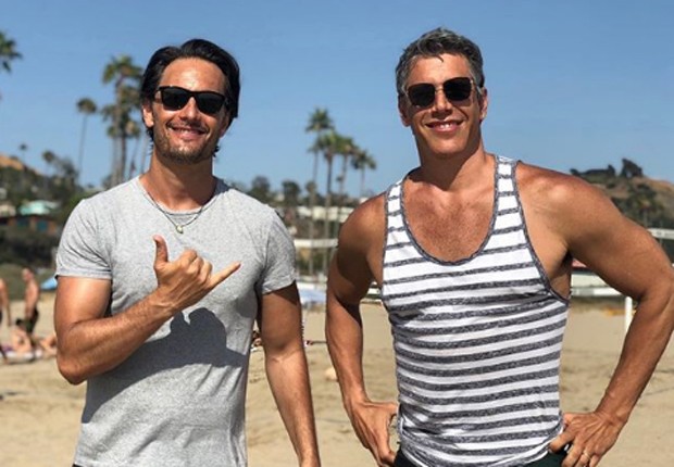 Rodrigo Santoro e Márcio Garcia (Foto: Reprodução/Instagram)