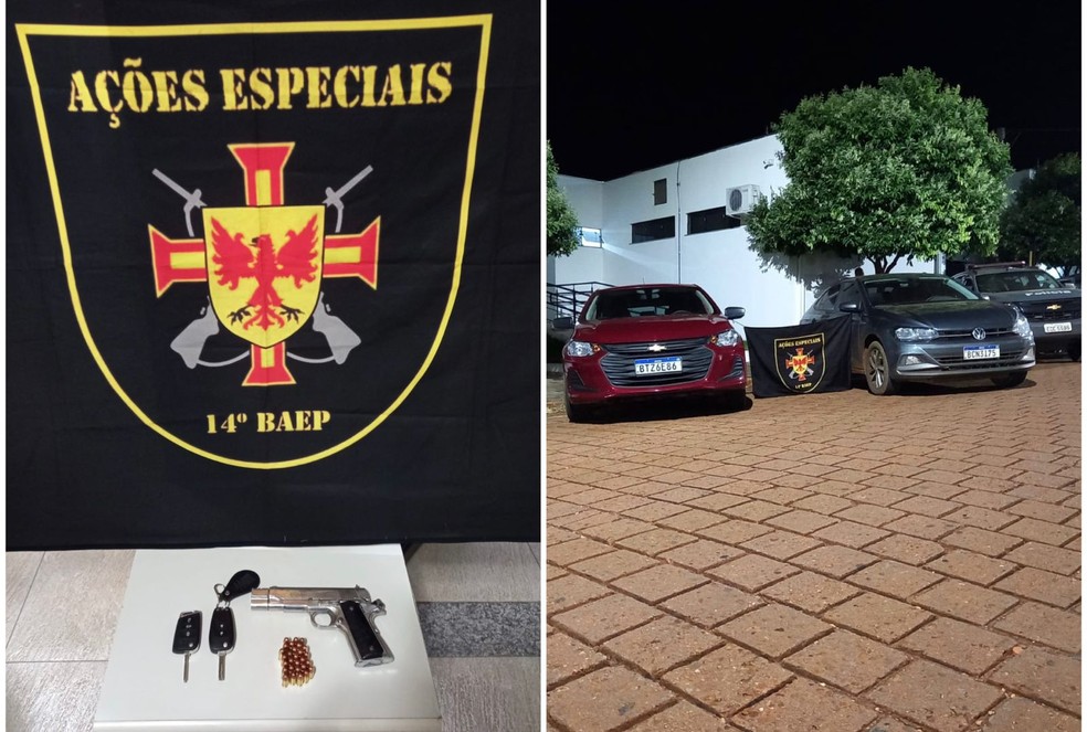 Grupo especializado em roubos e clonagem de veículos é preso em Taquarituba  — Foto: BAEP/ Divulgação 