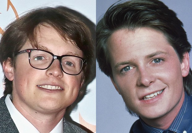 Sam Fox e o jovem Michael J. Fox  (Foto: Roy Rochlin/Getty Images e Reprodução)