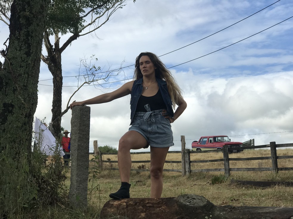 Em 'A Dona do Pedaço', Áurea Maranhão vive Ticiana, irmã de Amadeu (Marcos Palmeira) — Foto: Verônica Ruiz