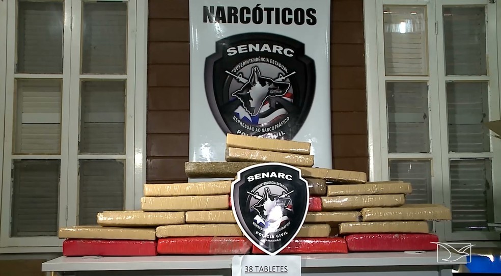 Polícia tirou de circulação 642,37 kg de drogas em Imperatriz — Foto: Reprodução/TV Mirante