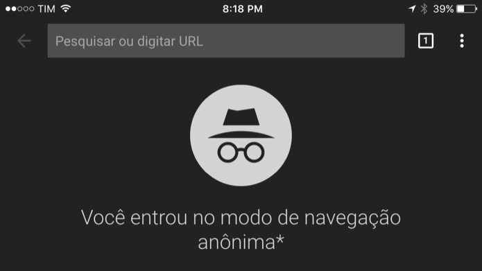 Aprenda a iniciar o modo de navegação privada do Chrome no celular (Foto: Reprodução/Helito Bijora) 