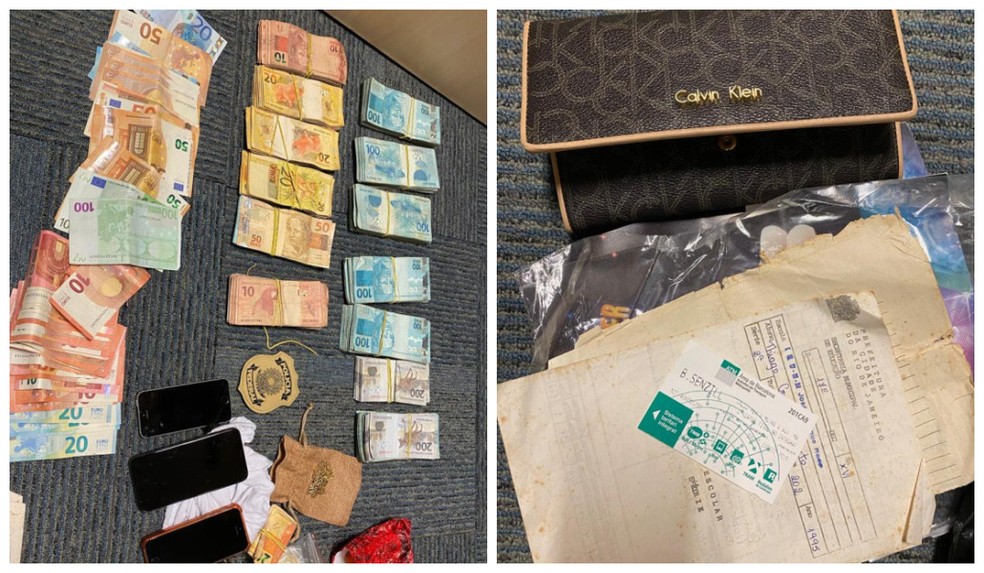 Material apreendido pela PF durante a operação Qatar nesta quarta-feira (5) em Balneário Camboriú, Santa Catarina — Foto: Polícia Federal/Divulgação