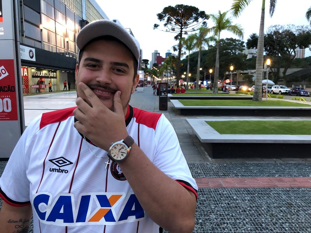 Henrique Garcia deixou o bigode para homenagem à Sicupira — Foto: Thiago Ribeiro