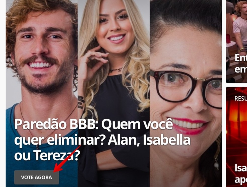 Paredão BBB 2019: como votar para eliminar Alan, Isabella ...