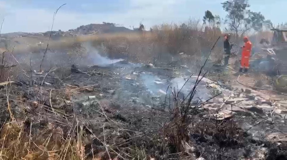 Local onde a mulher foi torturada  — Foto: Corpo de Bombeiros/Divulgação