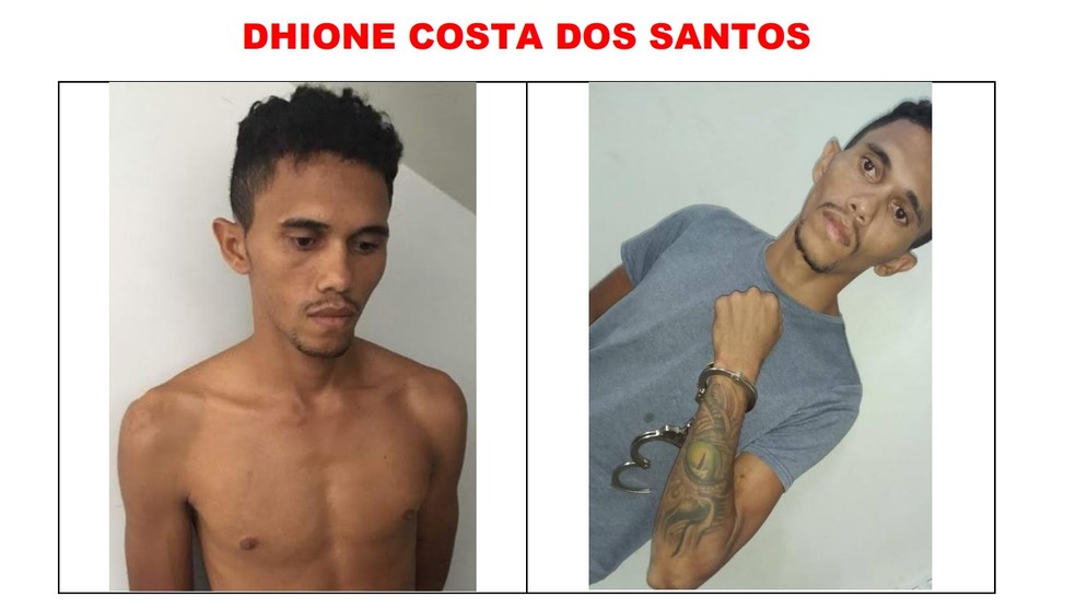 Dhione Costa é procurado após fuga em presídio — Foto: Reprodução