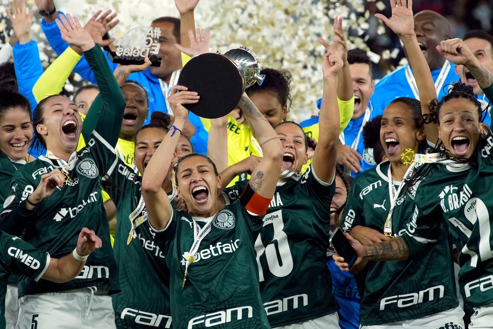 Palmeiras é campeão da Libertadores feminina — Foto:  REUTERS/Cristina Vega