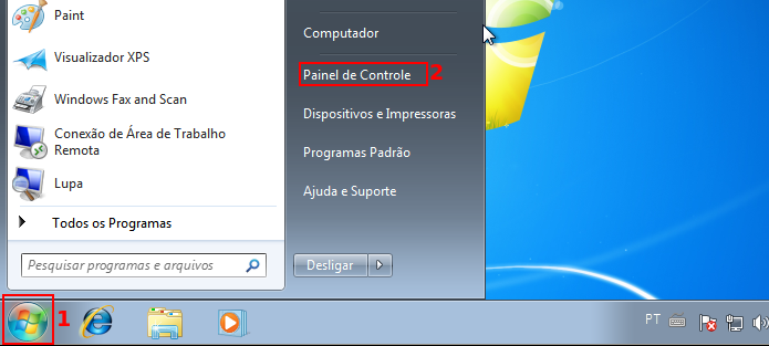 Acessando o Painel de Controle do Windows 7 (Foto: Reprodução/Edivaldo Brito)