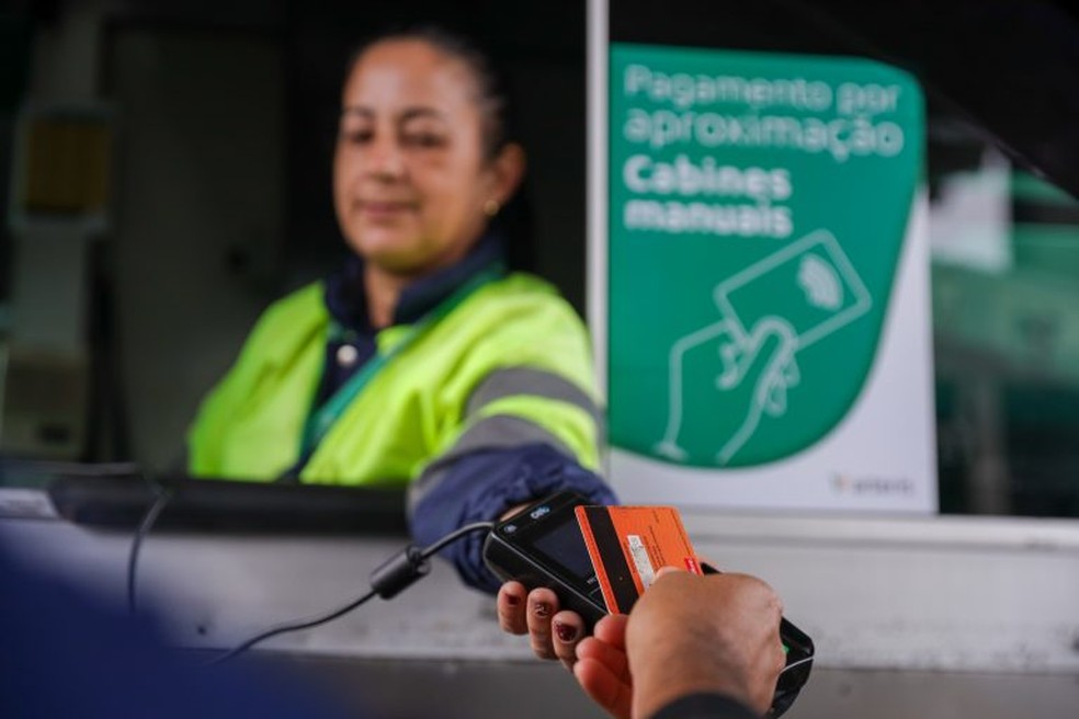 Cartão de débito por aproximação pode ser usado para pagar pedágio  — Foto: Divulgação/Arteris