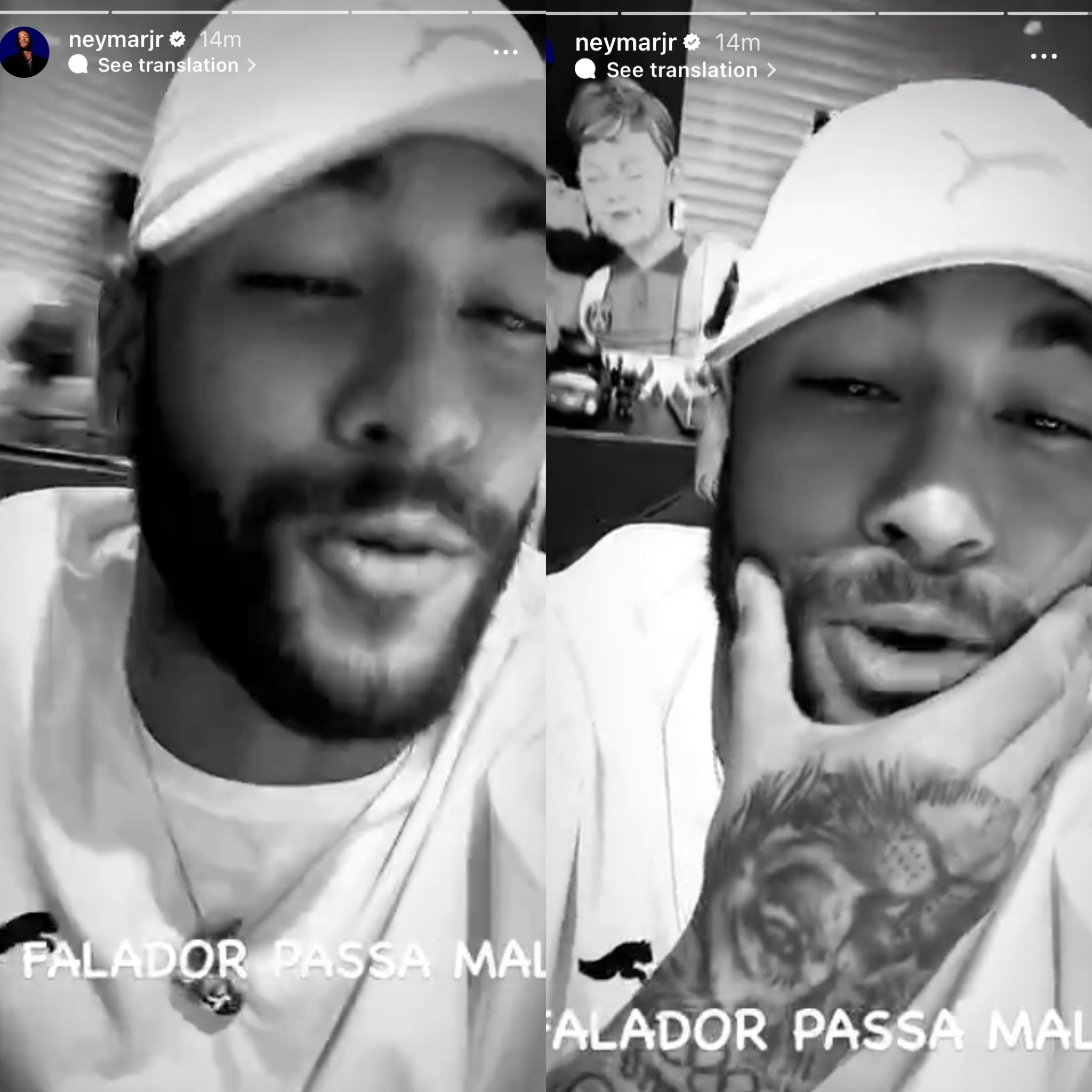 Neymar ironiza boatos: "falador passa mal" (Foto: Reprodução/ Instagram)