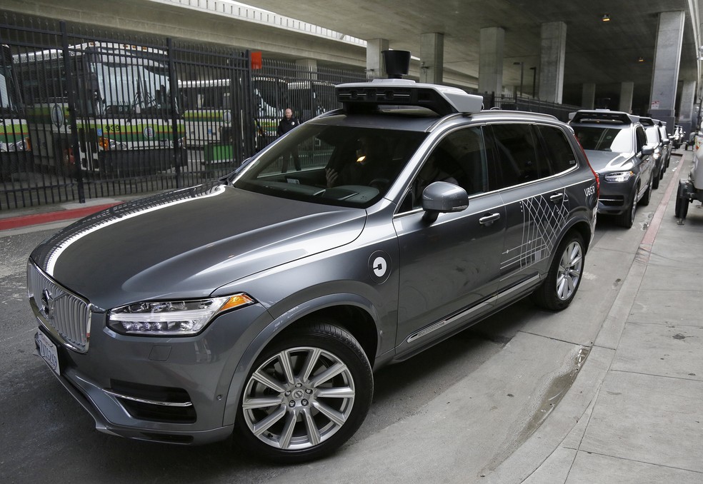 Carro autônomo da Uber em testes nos EUA (Foto: Eric Risberg/AP)