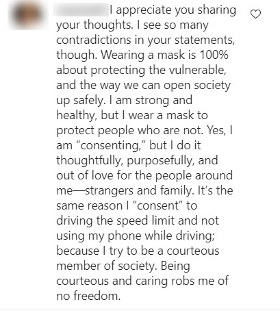Seguidores de Kerri Walsh criticaram a atleta por defender que o uso de máscara deve ser uma escolha individual (Foto: Reprodução / Instagram)