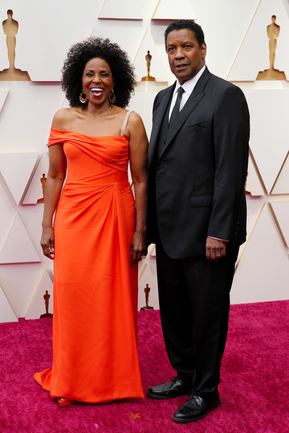 Oscar 2022: Pauletta Washington and Denzel Washington by Jeff Kravitz/Getty Images — Foto: Jeff Kravitz/Getty Images