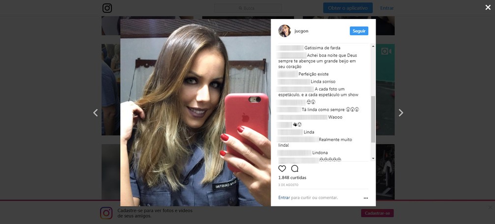 Juliana Cristini Gonçalves tem 27 mil seguidores no Instagram (Foto: Reprodução/Instagram)