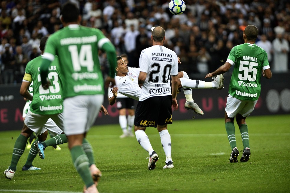 Corinthians se despediu de Itaquera em 2018 com empate sem gols com a Chapecoense — Foto: Marcos Ribolli