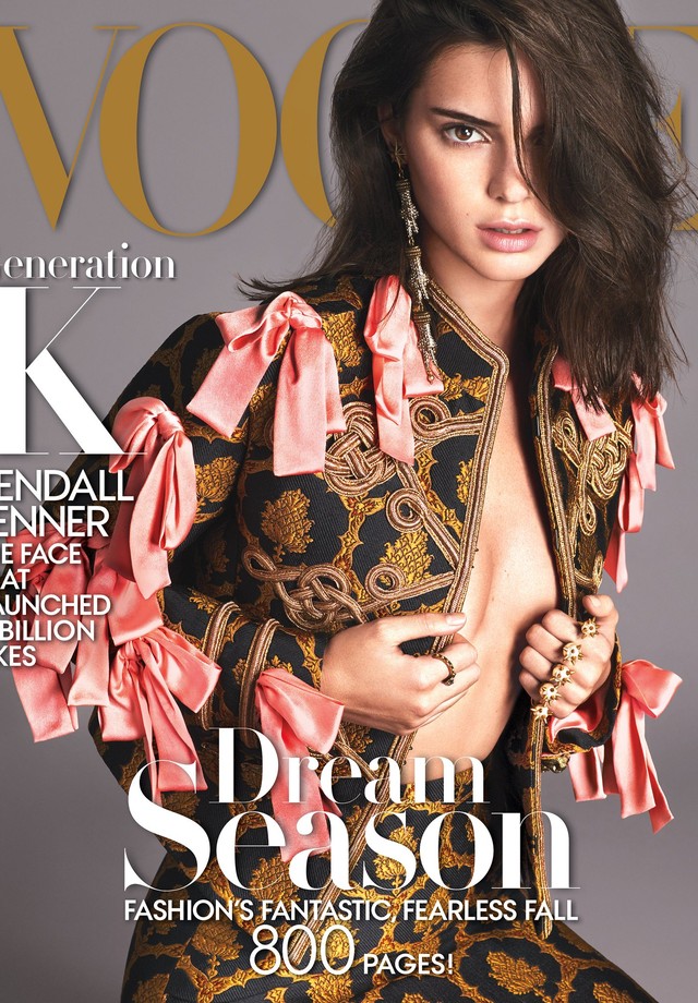 Kendall Jenner na september issue da Vogue US (Foto: Mert Alas e Marcus Piggot / Reprodução)