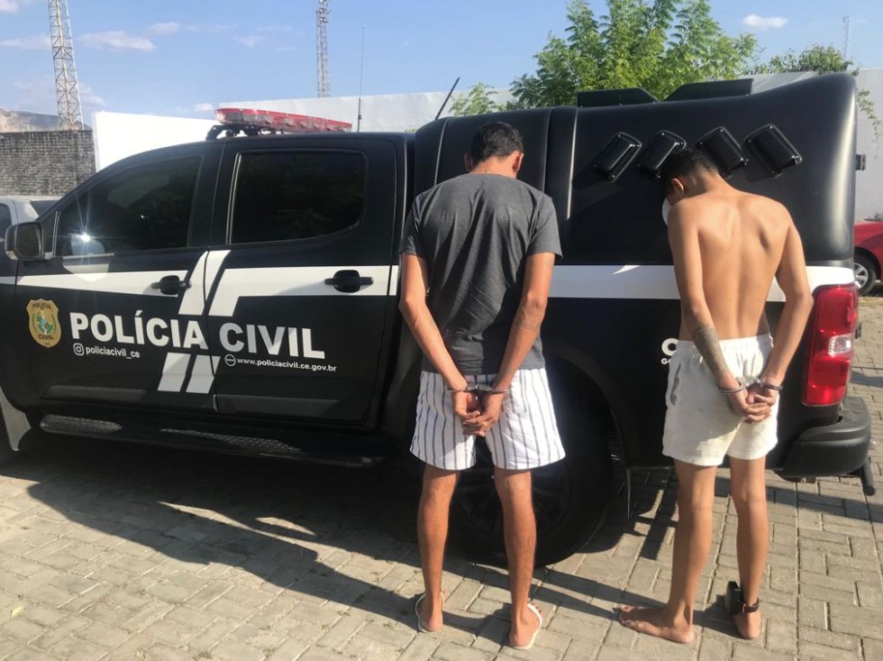 Dupla é presa por sequestrar e torturar homem por dívida de R$ 1 mil no tráfico de drogas, no Ceará 