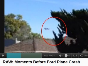 Rede NBC mostra vídeo do avião de Harrison Ford logo antes de acidente (Foto: Reprodução / NBC)