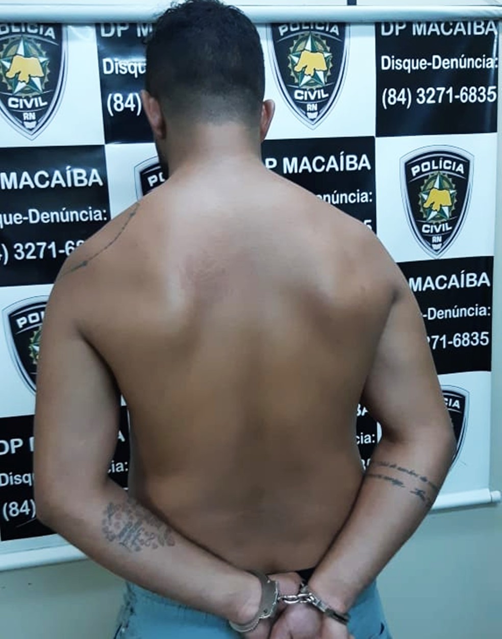Preso estava na casa da sogra, no bairro Residencial Campinas. Não houve resistência. — Foto: Polícia Civil do RN/Divulgação