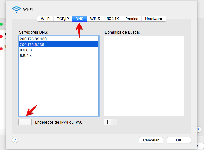Alterando o DNS do Mac (Foto: Reprodução/Helito Bijora) 