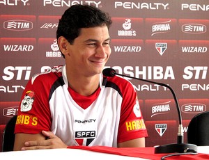 Paulo Henrique Ganso em entrevista no São Paulo  (Foto: Carlos Augusto Ferrari / Globoesporte.com)