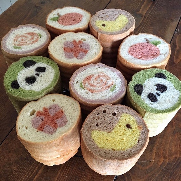 Pães decorados da padeira japonesa Ran (Foto: Reprodução)