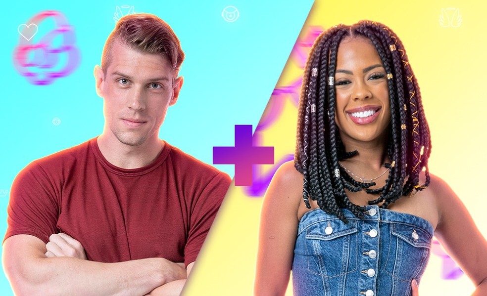 Cristian e Marvvila: dupla est&aacute; na mira do primeiro grupo formado no 'BBB 23' &mdash; Foto: Divulga&ccedil;&atilde;o/TV Globo